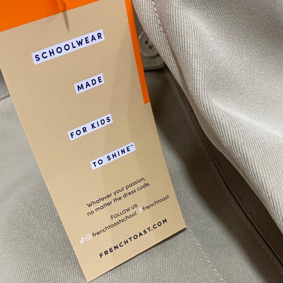 French Toast Girls Beige Pleated School Uniform Skirt Bundle Size 16 Adjustable - Picture 6 of 7